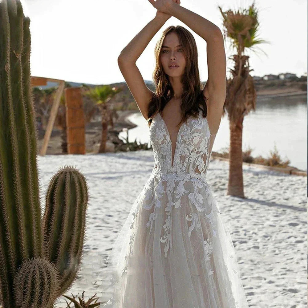 Bohemian Wedding Dresses Women&