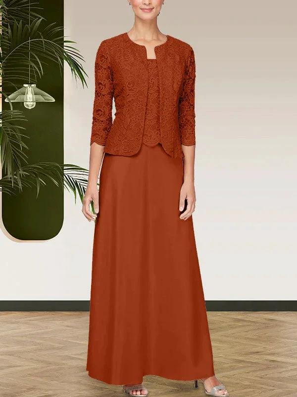 Glitter Lace &amp; Satin Skirt Jacket Dress with Open Jacket by Dreamylily