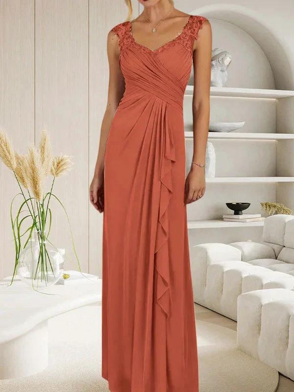 Champagne A-Line Sweetheart Neckline Pleated Mesh Dress by Dreamylily