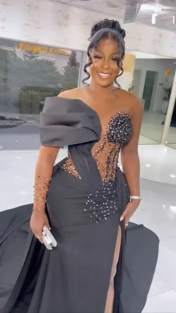 Chic Mermaid African Prom Dress Evening Dress Y6677 by simplepromdress