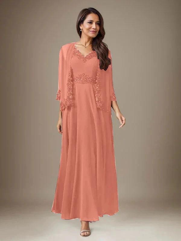 Plum A-Line Sequins Chiffon Dress by Dreamylily