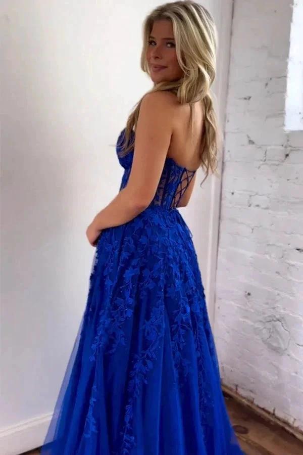 Cute A Line Sweetheart Tulle Prom Dresses Formal Gowns PSK532 by pgmdress