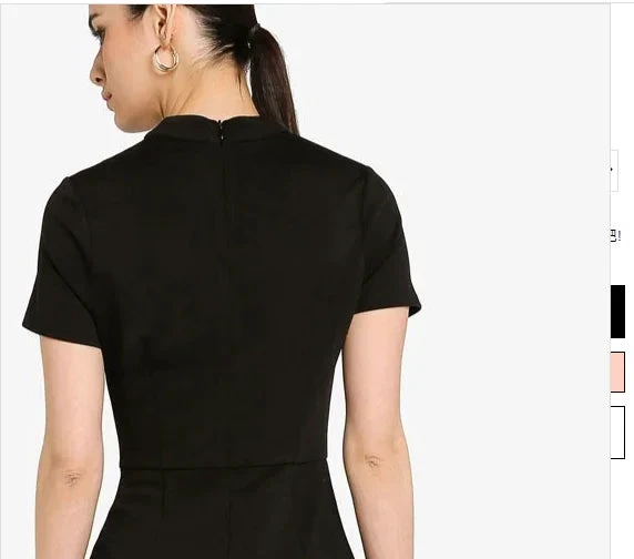 Elegant Little Black Homecoming Dress With Ruffles S4203 by simplepromdress