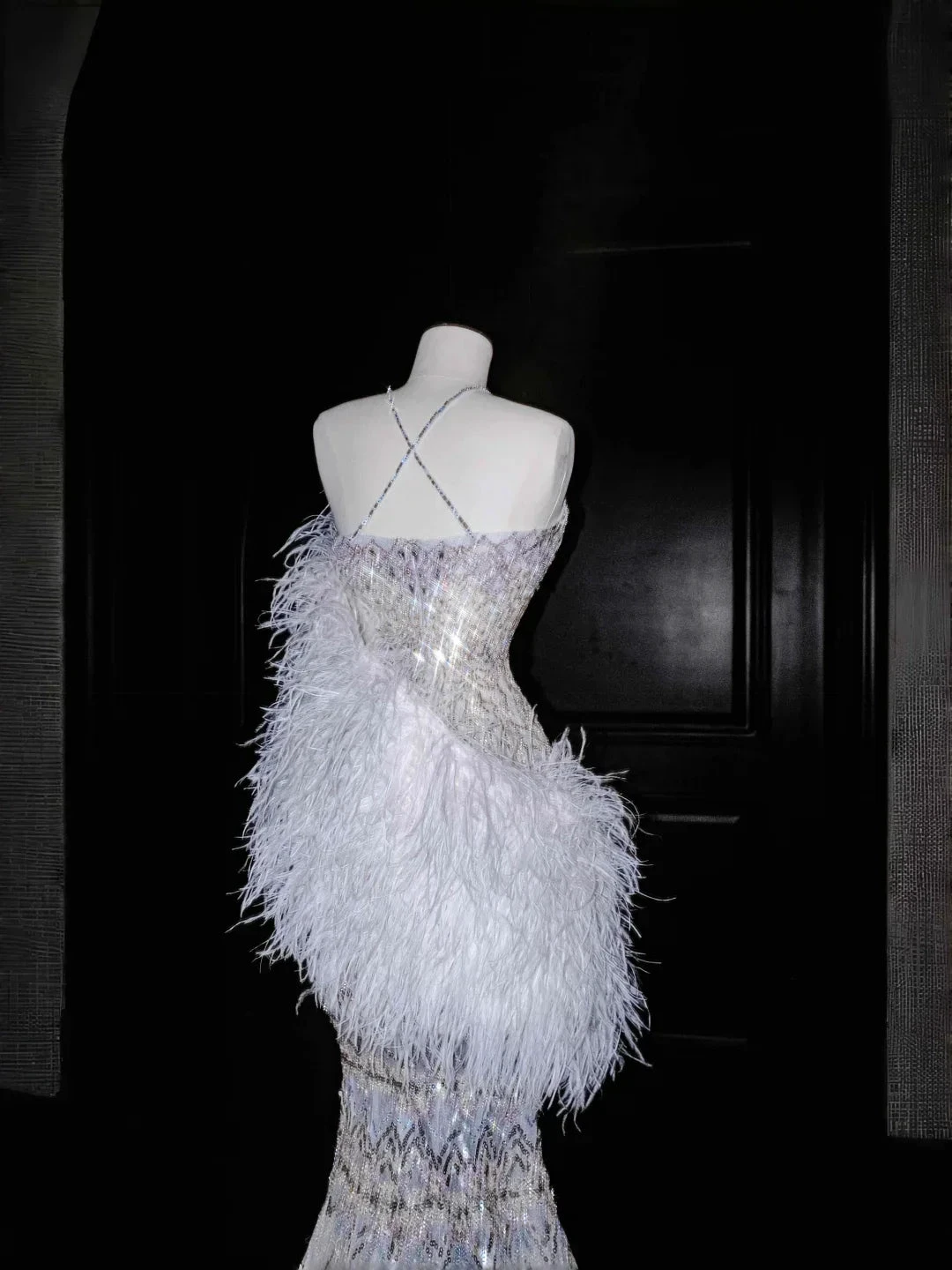 Gorgeous Mermaid Sequins Beaded Wedding Dress,Formal Prom Evening Dress Y8675 by simplepromdress