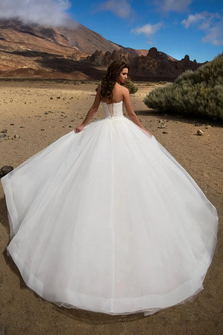 Detachable Train Mermaid Vestidos De Novia Appliques Vestido De Noiva Sweetheart Lace Up Wedding Dresses Lace Robe De Mariée by payinti