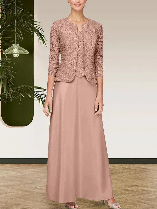 Glitter Lace &amp; Satin Skirt Jacket Dress with Open Jacket by Dreamylily