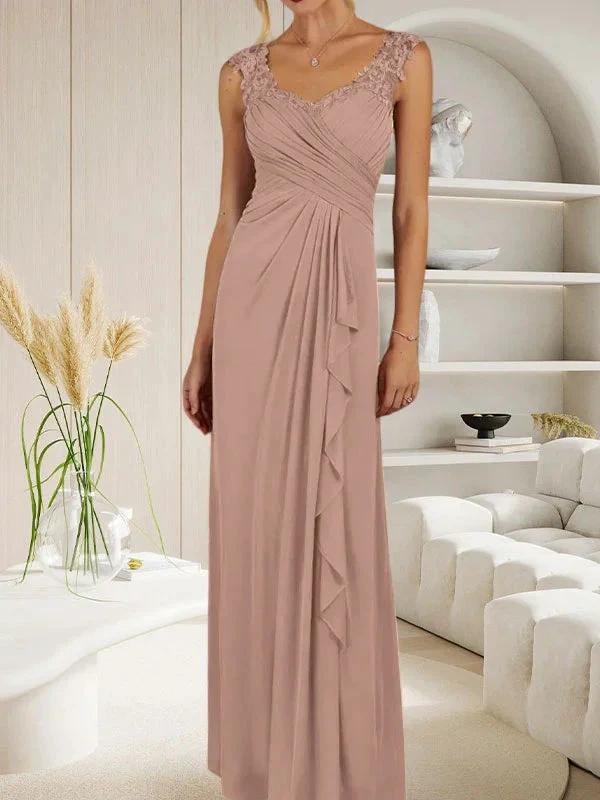 Champagne A-Line Sweetheart Neckline Pleated Mesh Dress by Dreamylily