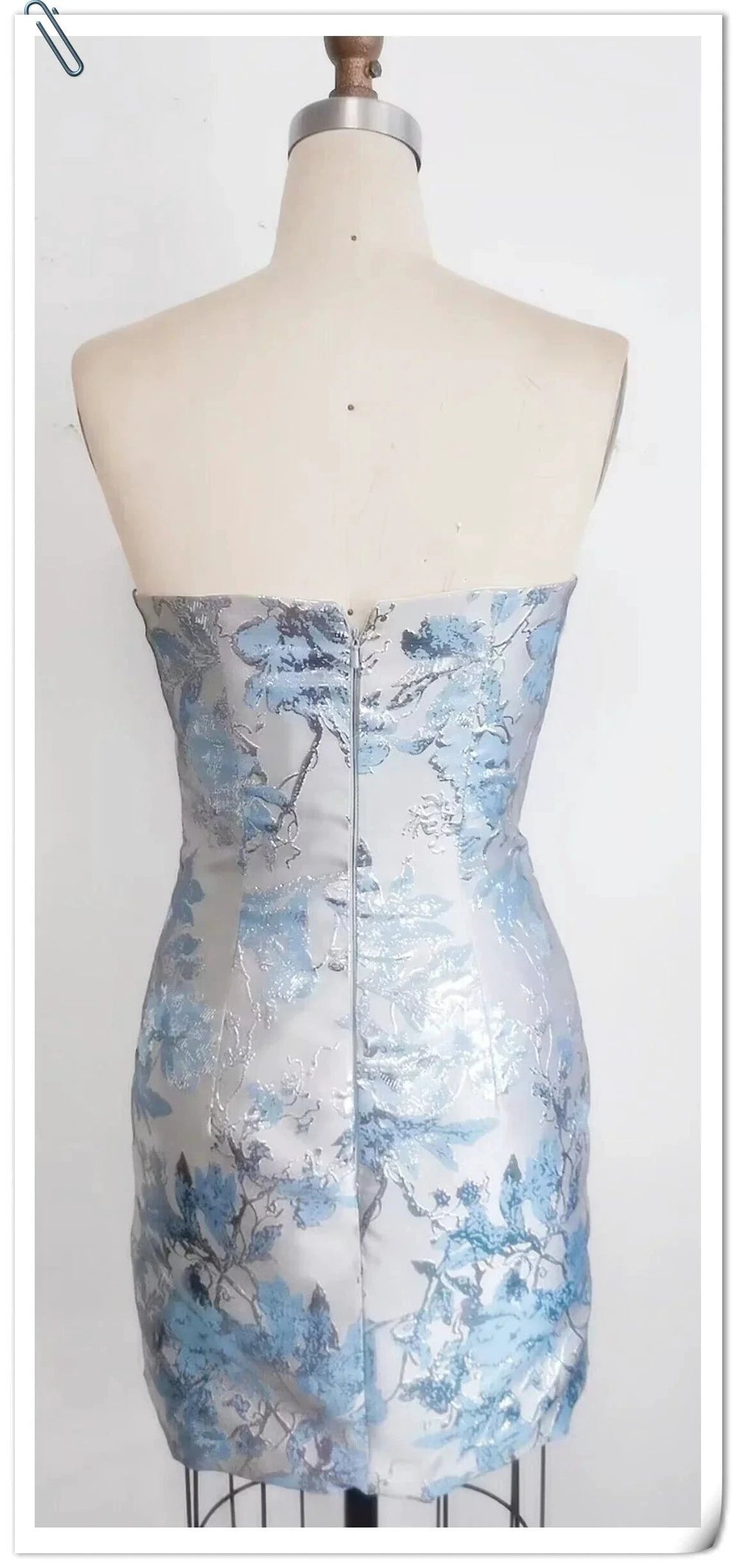 Floral Print Tight Homecoming Dress Cocktail Dress Y3081 by simplepromdress