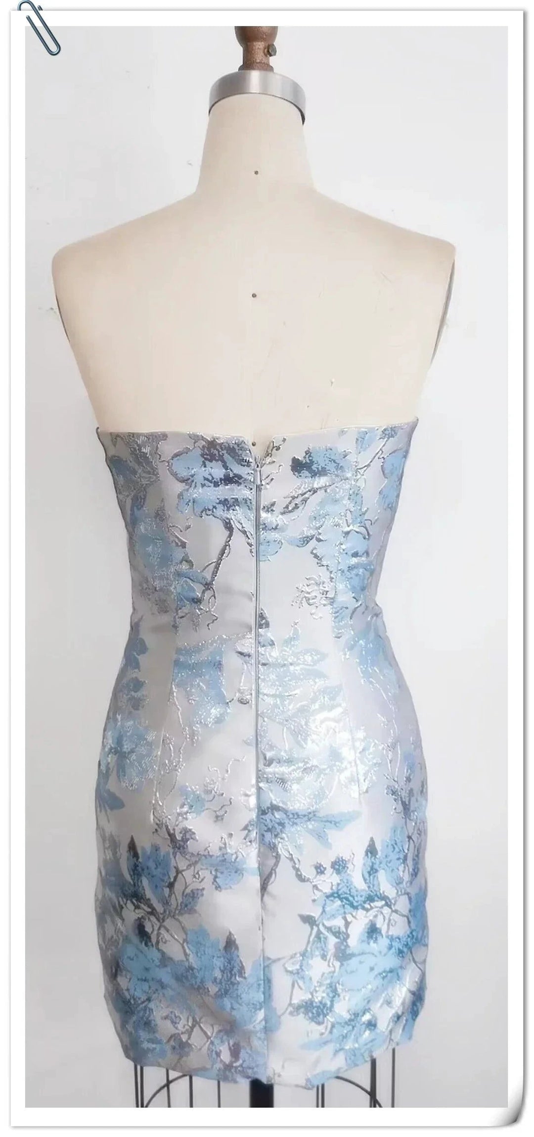 Floral Print Tight Homecoming Dress Cocktail Dress Y3081 by simplepromdress