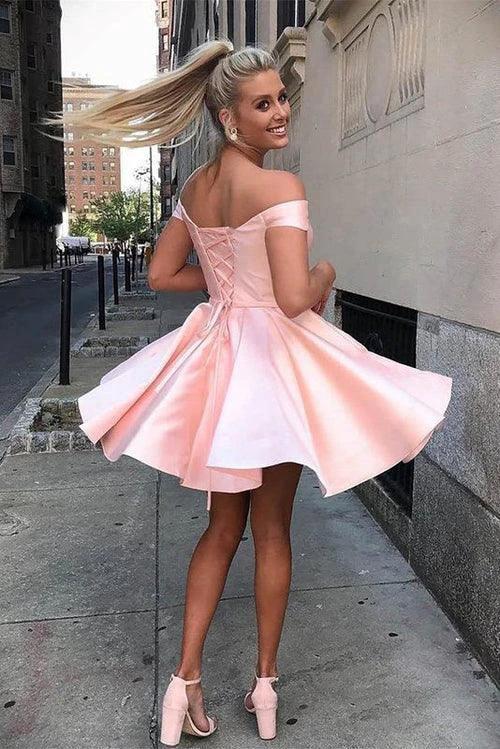Elegant Short A-line Sweetheart Sleeveless Ruffles Satin Homecoming Dresses by misshow.com
