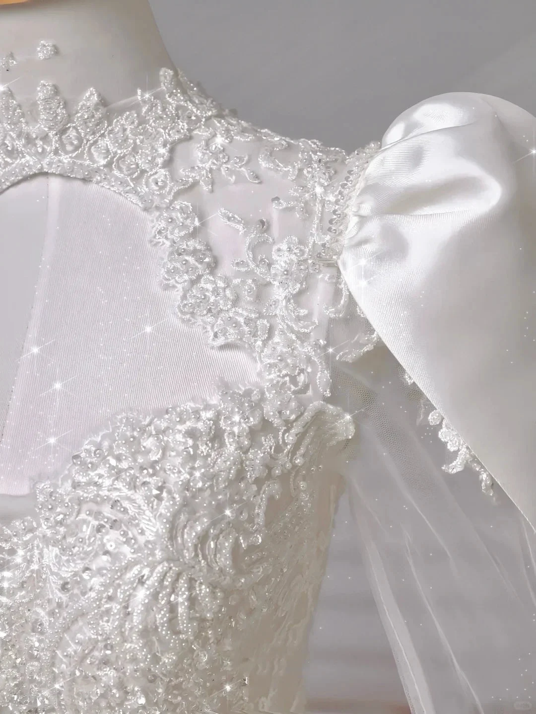 Gorgeous White Satin Lace Appliques A Line Wedding Dress,Formal Prom Dress Y8607 by simplepromdress