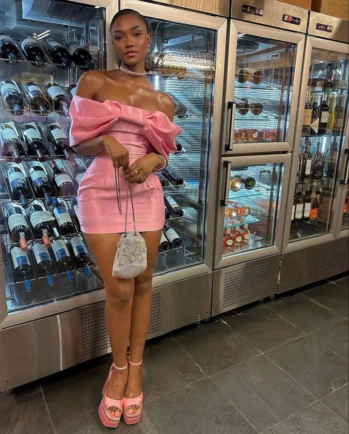 Off The Shoulder Pink Homecoming Dress Short Homecoming Dress Y1974 by simplepromdress