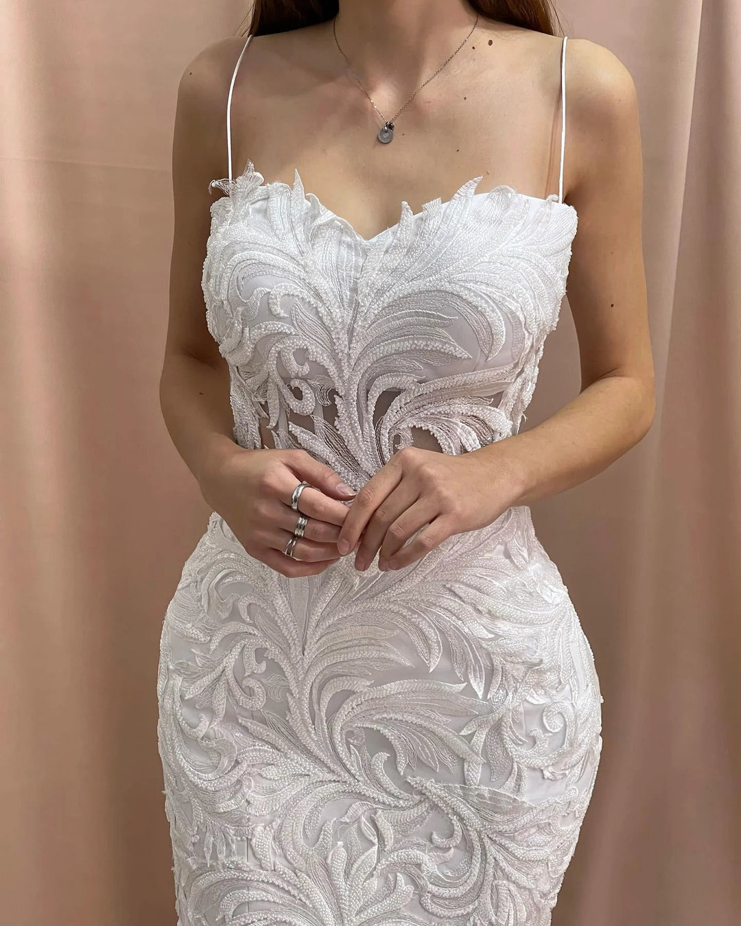 Fabulous Mermaid Sweetheart Sleeveless Appliques Tulle Satin Wedding Dresses by misshow.com