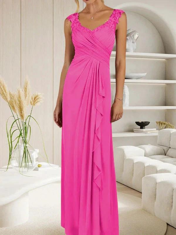 Champagne A-Line Sweetheart Neckline Pleated Mesh Dress by Dreamylily