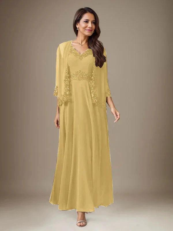Plum A-Line Sequins Chiffon Dress by Dreamylily