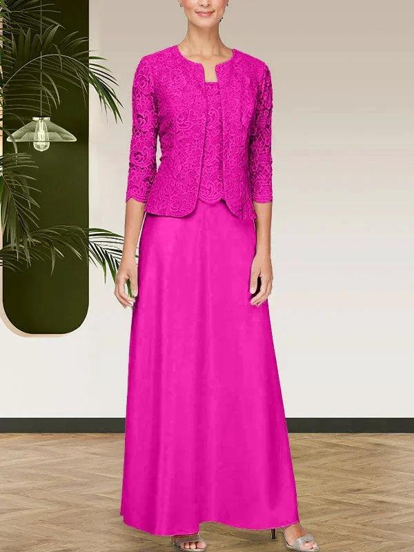 Glitter Lace &amp; Satin Skirt Jacket Dress with Open Jacket by Dreamylily