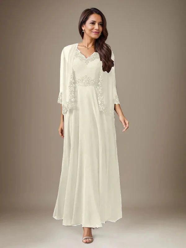 Plum A-Line Sequins Chiffon Dress by Dreamylily