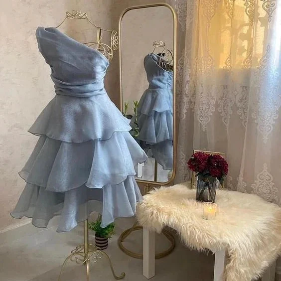Blue Short Party Dress Homecoming Dress Y1258 by simplepromdress