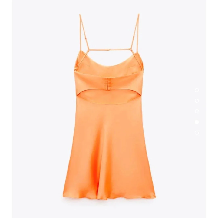 Cute Orange Homecoming Dress Back To School Dress Y2833 by simplepromdress