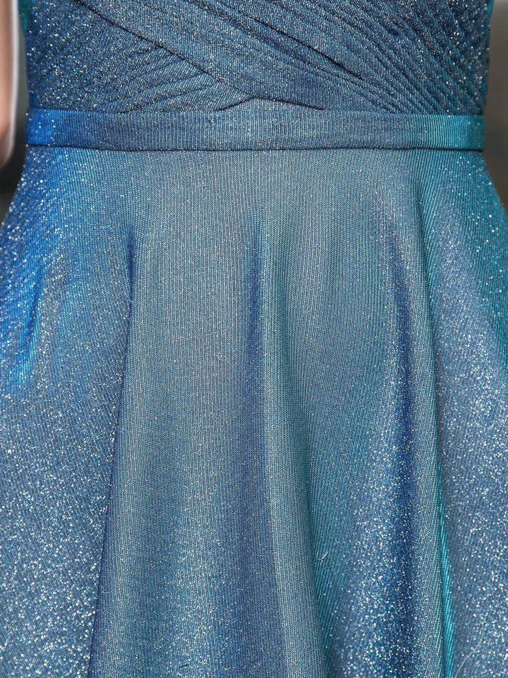 A-line Fashion Formal Evening Dresses Spaghetti Strap Sleeveless Floor Length Prom Dresses by dressblee