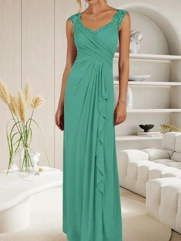 Champagne A-Line Sweetheart Neckline Pleated Mesh Dress by Dreamylily