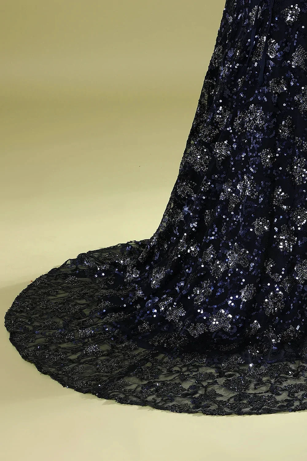 Navy Blue Evening Dress with Beading Sequins,Chic Prom Dress Y1832 by simplepromdress