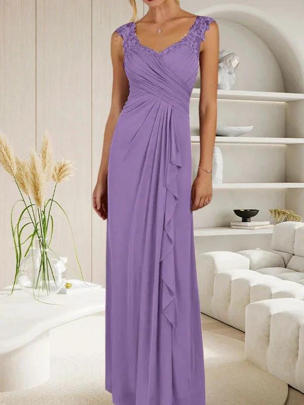 Champagne A-Line Sweetheart Neckline Pleated Mesh Dress by Dreamylily