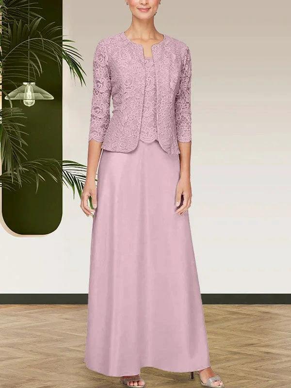 Glitter Lace &amp; Satin Skirt Jacket Dress with Open Jacket by Dreamylily