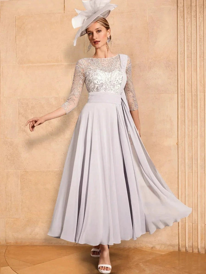 A-Line/Princess Long Sleeves Mother of the Bride Dresses with Applique by Dreamylily