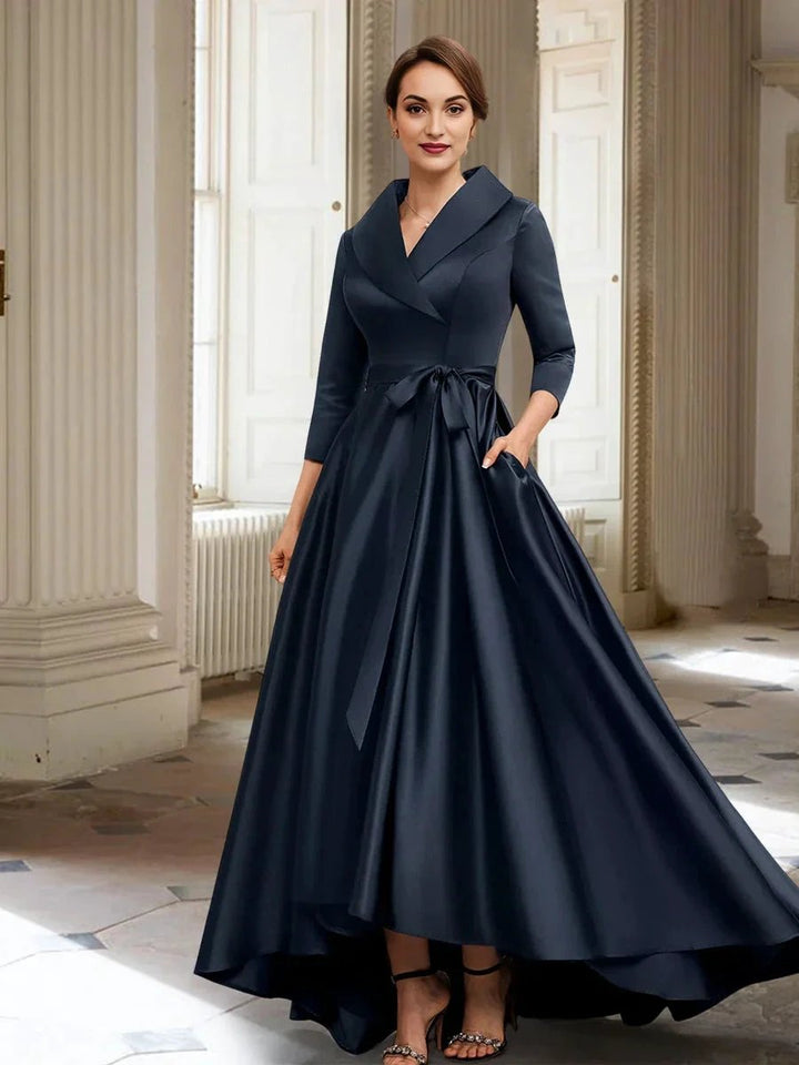 A-Line/Princess Long Sleeves Mother of the Bride Dresses with Pockets &amp; Belt by Dreamylily