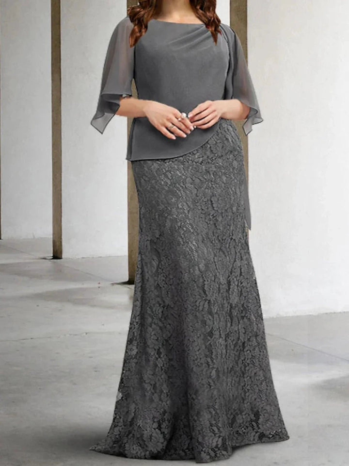 Sheath/Column Mother of the Bride Dresses with Applique by Dreamylily