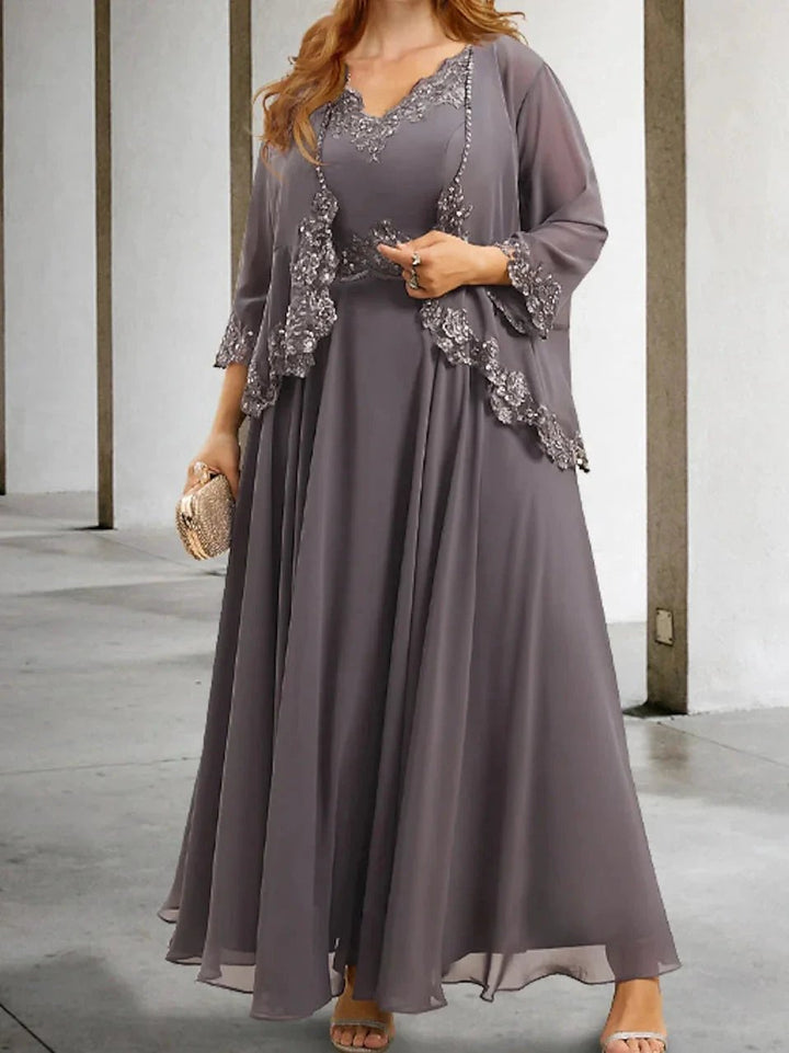 A-Line/Princess Mother of the Bride Dresses with Applique &amp; Sequins by Dreamylily