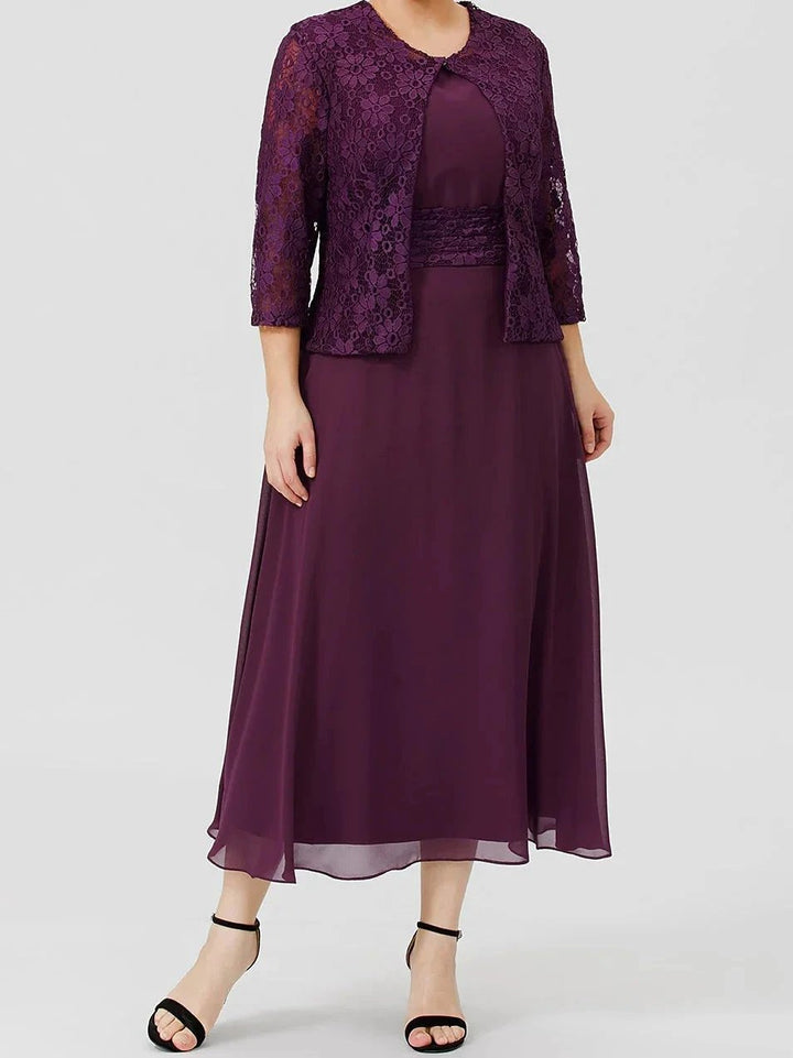 A-Line/Princess Mother of the Bride Dresses with Applique &amp; Jacket by Dreamylily