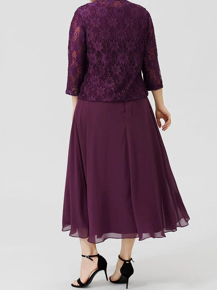 A-Line/Princess Mother of the Bride Dresses with Applique &amp; Jacket by Dreamylily