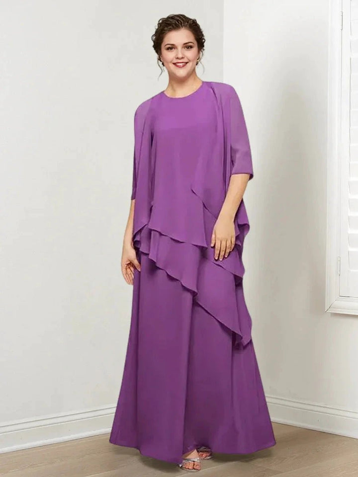 A-Line/Princess Mother of the Bride Dresses with Ruffles &amp; Jacket by Dreamylily