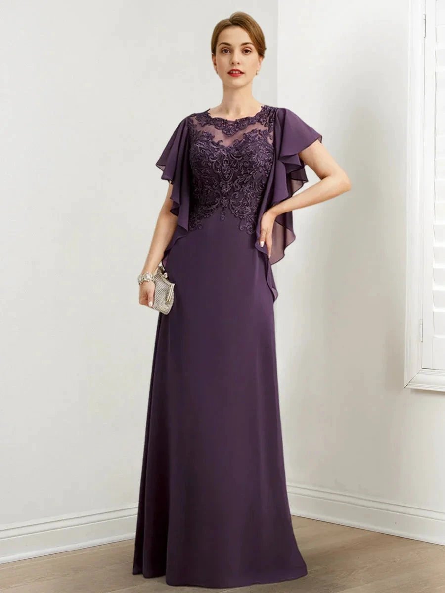 A-Line/Princess Mother of the Bride Dresses with Applique by Dreamylily