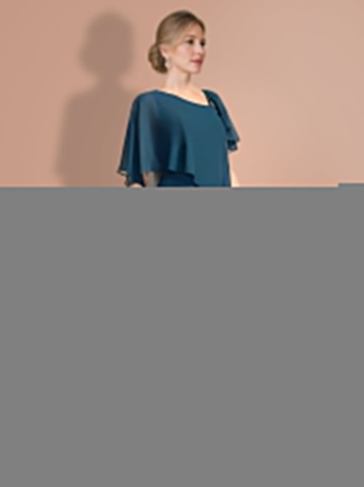 Sheath/Column Knee-Length Short Sleeves Mother of the Bride Dresses by Dreamylily