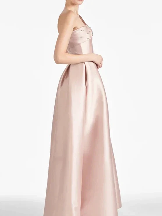 A-Linie/Princess-Linie Ein-Schulter Bodenlang Brautmutterkleider 