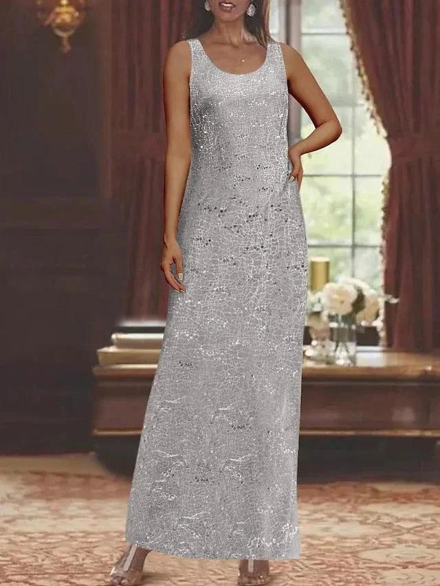 Chiffon Mother of the Bride Dresses with Sequins &amp; Jacket by Dreamylily