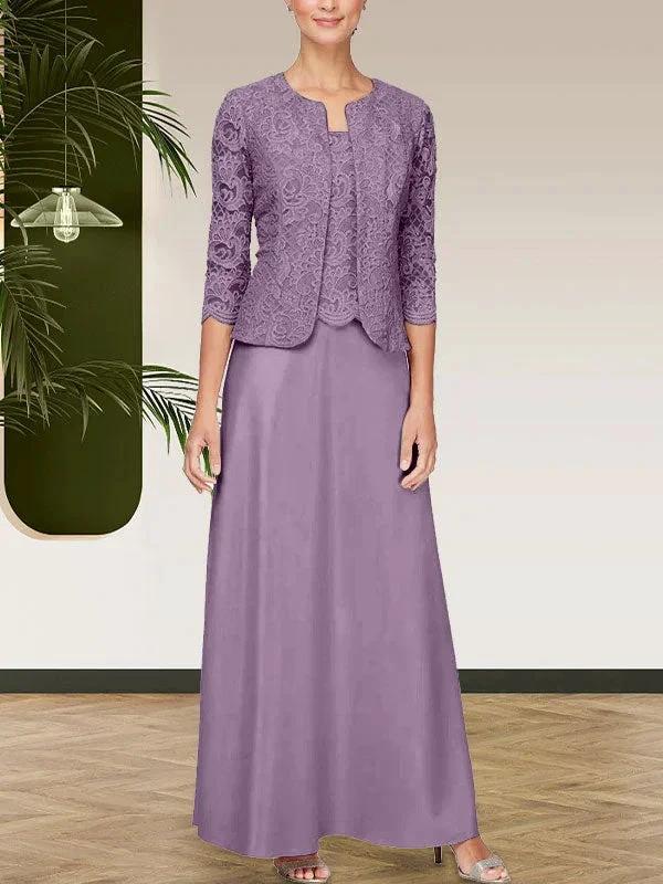 Glitter Lace &amp; Satin Skirt Jacket Dress with Open Jacket by Dreamylily