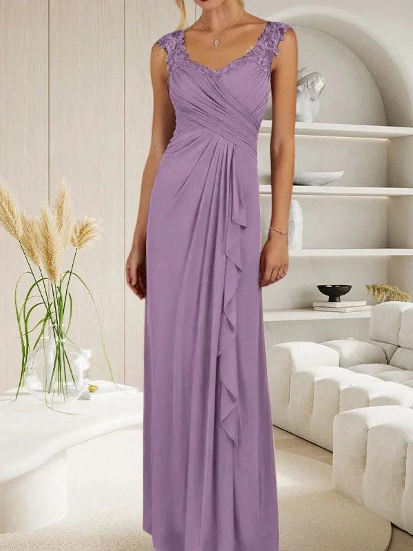 Champagne A-Line Sweetheart Neckline Pleated Mesh Dress by Dreamylily