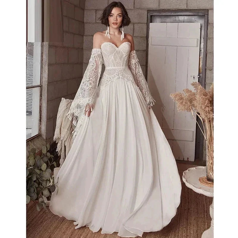 Mermaid Bohemian Wedding Dresses Women&