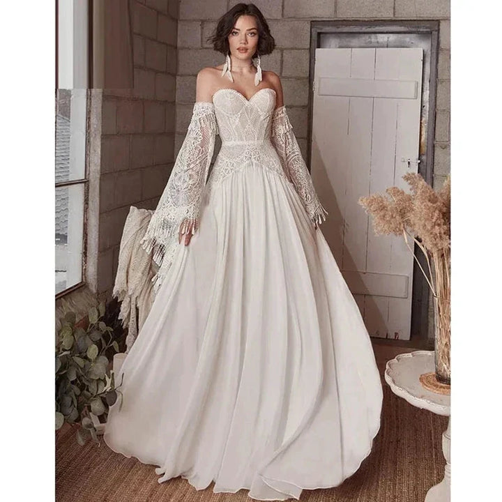 Mermaid Bohemian Wedding Dresses Women&