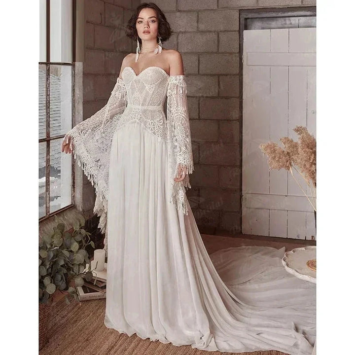Mermaid Bohemian Wedding Dresses Women&