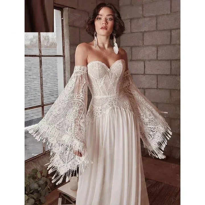 Mermaid Bohemian Wedding Dresses Women&