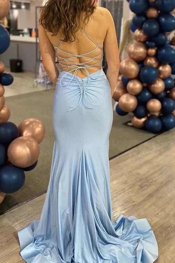 Mermaid Tight Orange Long Prom Dress Formal Gown PSK541 by pgmdress