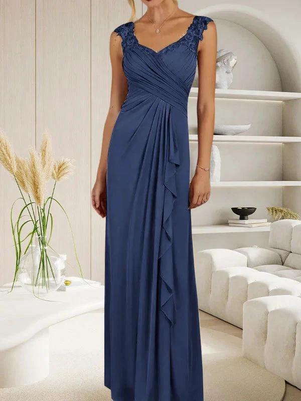 Champagne A-Line Sweetheart Neckline Pleated Mesh Dress by Dreamylily