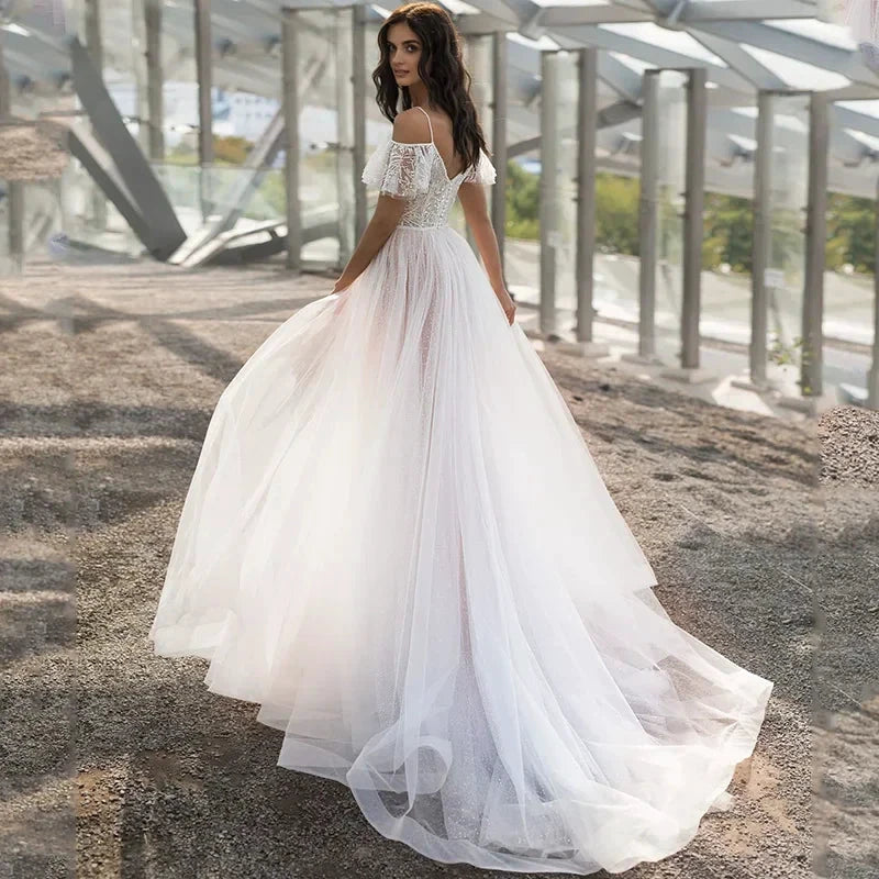 New BOHO Backless Wedding Dress Vestido De Noiva Wedding Gowns by payinti