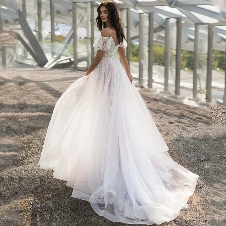 New BOHO Backless Wedding Dress Vestido De Noiva Wedding Gowns by payinti