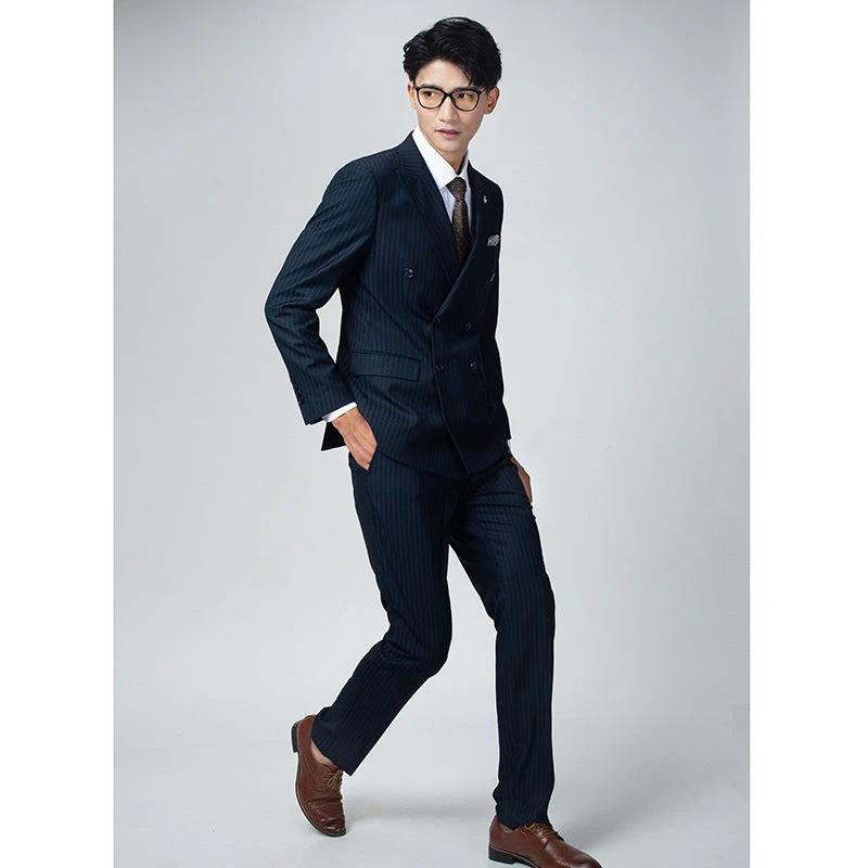 Double breasted suit men&